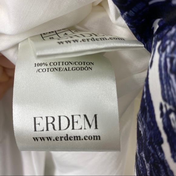 ERDEM Elena Floral Graphic Print Midi Skirt - Picture 12 of 13